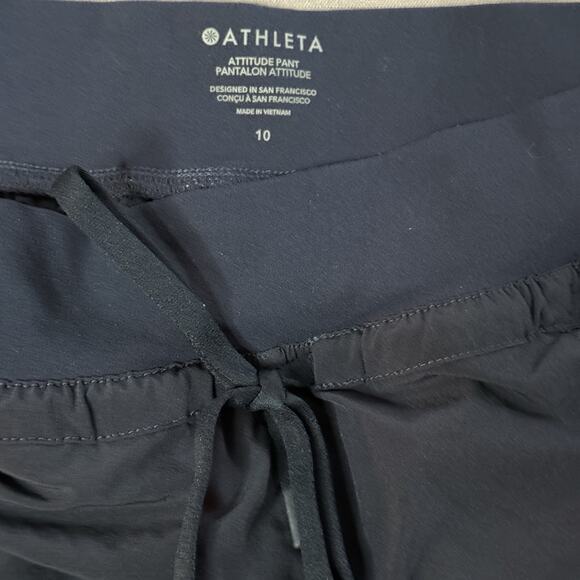 Athleta Altitude Mid Rise Jogger Pants Navy Blue Size 10 - Picture 7 of 7